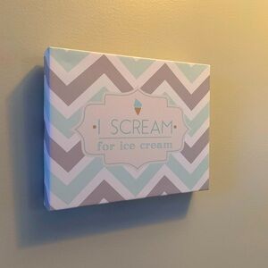 I Scream For Icecream wall canvas